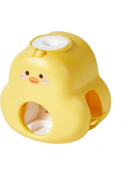 Ev Tipi Otomatik Diş Macunu Sıkacağı Duvara Monte Sıkacak Tavşan Yumruk Banyo Küçük Sarı Ördek Diş Fırçası Rafı (Yurt Dışından)