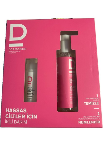 Dermoskın Ato Cıca Hassas Cilt Kofre Bakım Kremi 33ML+CLEANSING Oıl 200ML