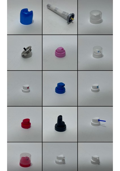 Koh-I-Noor Aerosol Valf ve Kapak 250 Parça modelleri