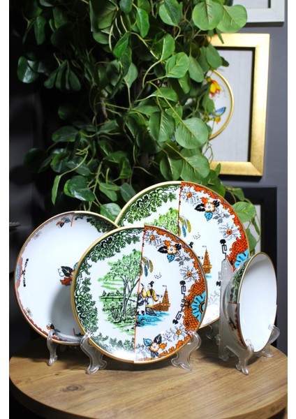 24 Parça 6 Kişilik Porselen Yemek Takımı Hybrid 6 Serisi