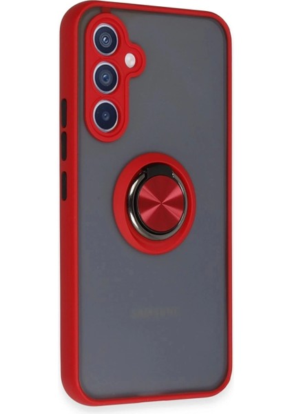 Samsung Galaxy A54 5g Kılıf Montreal Yüzüklü Silikon Kapak - Kırmızı fiyatları