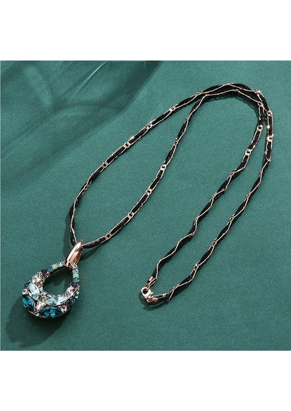 Su Damlası Kristal Uzun Kolye (Yurt Dışından) fırsatları