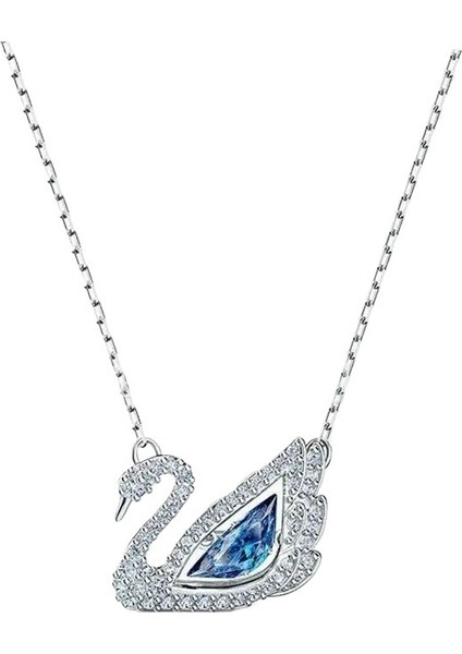 Swarovski Elementlerinden Oluşan Kuğu Kolye Kadın Kristal Akıllı Köprücük Kemiği Zinciri (Yurt Dışından)