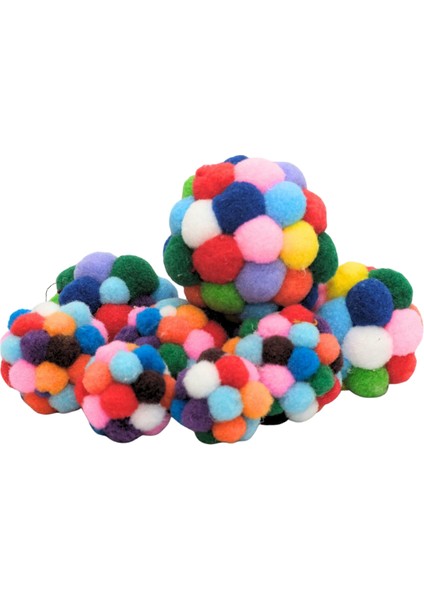 Kedi Oyun Topu Ponponlu ve Kendinden Sesli Kedi Egzersiz Oyuncağı Evcil Hayvan Hareket Için Oyuncak indirimleri