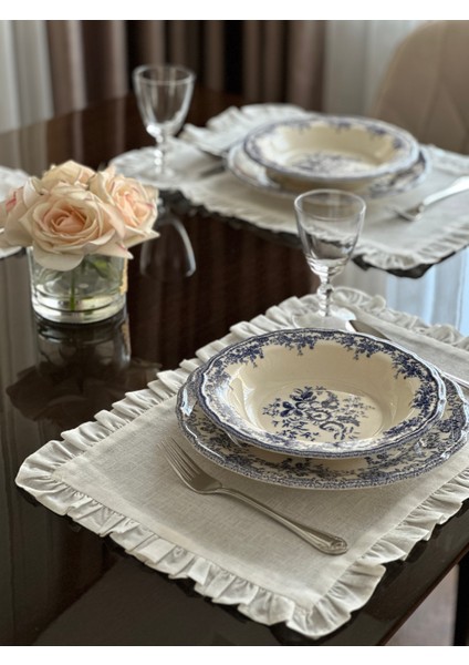 Fırfırlı Amerikan Servis Seti 4'lü (35*50)