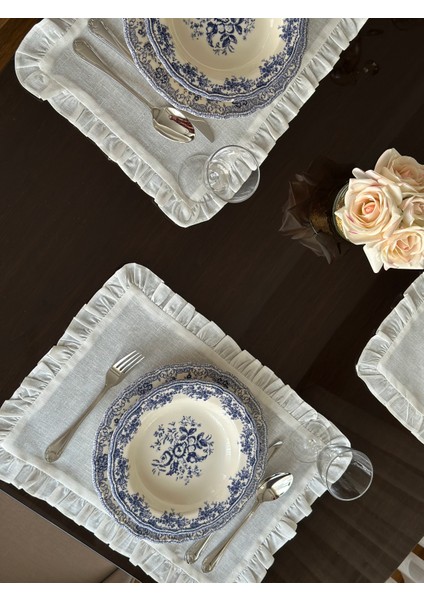 Fırfırlı Amerikan Servis Seti 4'lü (35*50) modelleri