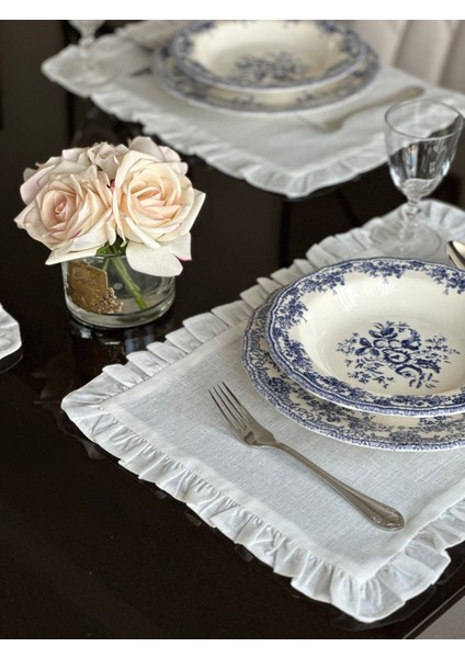 Fırfırlı Amerikan Servis Seti 4'lü (35*50) indirimleri