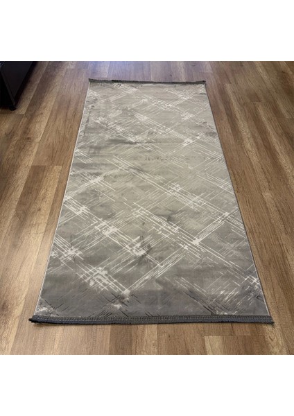 Cotton 1137 Gri Yıkanabilir Antibakteriyel Modern Halı