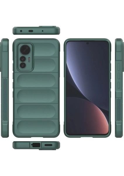 Xiaomi Mi 12 Lite Kılıf Optimum Silikon - Koyu Yeşil modelleri
