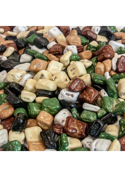 Çakıl Taşı Draje Renkli 1kg Kahve