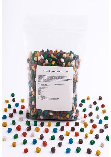 Çakıl Taşı Draje Renkli 1kg Kahve modelleri