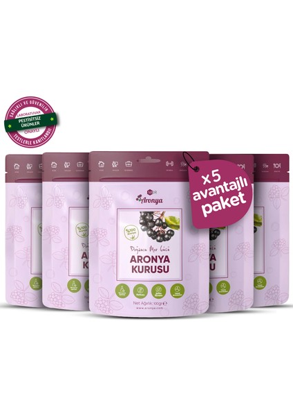 Mor Kurusu 100 gr 5’li Paket – Katkısız, Doğal Atıştırmalık & Antioksidan Deposu
