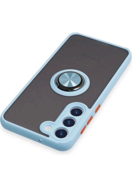 Samsung Galaxy S23 Plus Kılıf Montreal Yüzüklü Silikon Kapak - Buz Mavi fırsatları