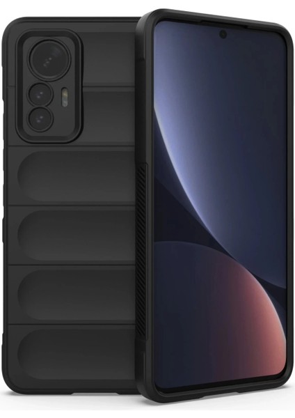 Xiaomi Mi 12 Lite Kılıf Optimum Silikon - Siyah