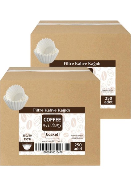 Caffeo Fıltres 250/ 90 250'LI Filtre Kahve Kağıdı x 2 Adet