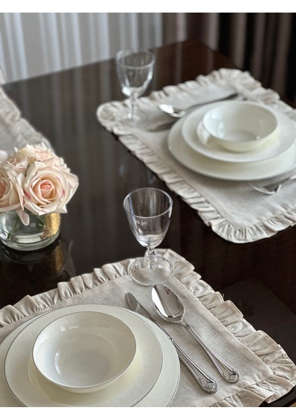 Fırfırlı Amerikan Servis Seti 4'lü (35*50) indirimleri