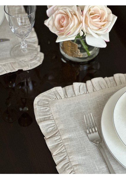 Fırfırlı Amerikan Servis Seti 4'lü (35*50)