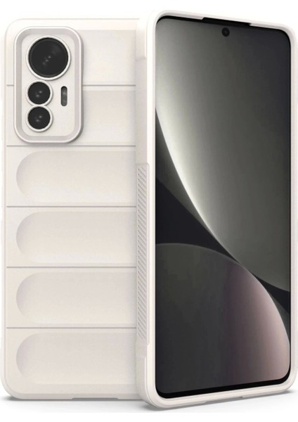Xiaomi Mi 12 Lite Kılıf Optimum Silikon - Krem