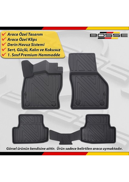 Seat Leon Stw (Station) Paspas Araca Özel 2012-2020 Derin Havuzlu Bosse North Serisi modelleri