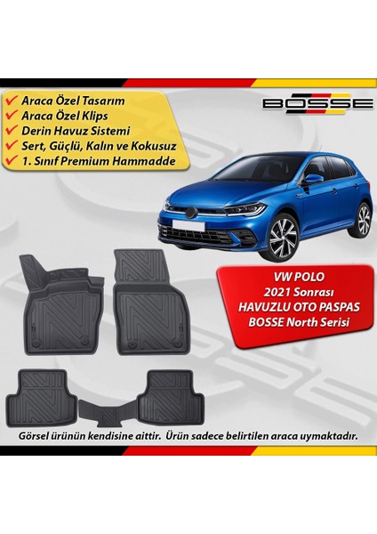 Vw Polo Paspas Araca Özel 2021 Sonrası Derin Havuzlu Bosse North Serisi fırsatları