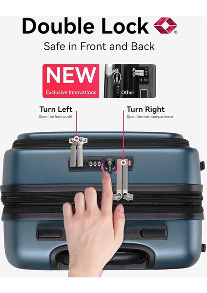 Nınetygo Seine 20" Blue Profesyoneller için özel olarak tasarlanan bu 20 inçlik kabin boy el bagajı indirimleri