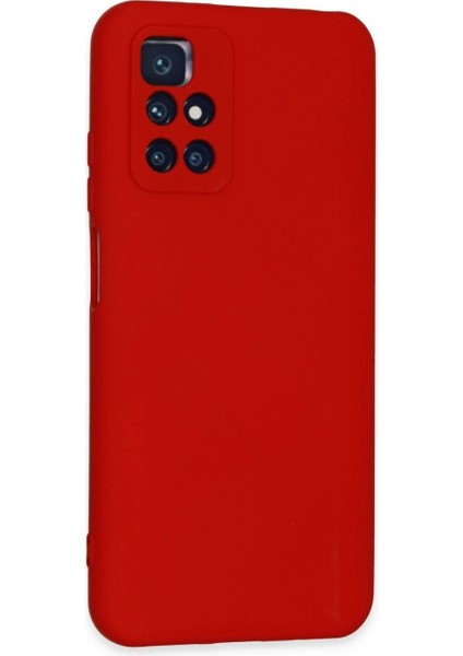 Xiaomi Redmi 10 2022 Kılıf Nano Içi Kadife Silikon - Kırmızı fiyatları