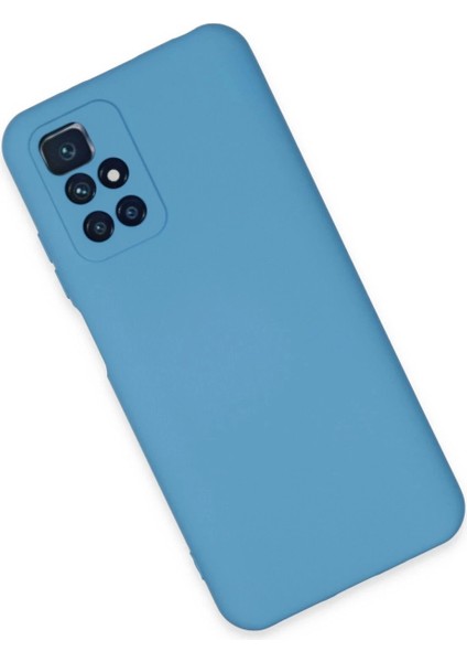 Xiaomi Redmi 10 2022 Kılıf Nano Içi Kadife Silikon - Mavi modelleri