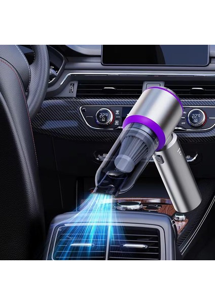 Ahv-13 2'si 1 Arada Şarjlı Araç Süpürgesi | 16000PA Güçlü Vakum | Üfleme Özellikli | Kablosuz Mini El Süpürgesi