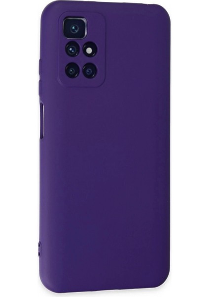 Xiaomi Redmi 10 2022 Kılıf Nano Içi Kadife Silikon - Mor fiyatları