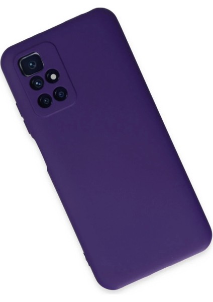 Xiaomi Redmi 10 2022 Kılıf Nano Içi Kadife Silikon - Mor modelleri
