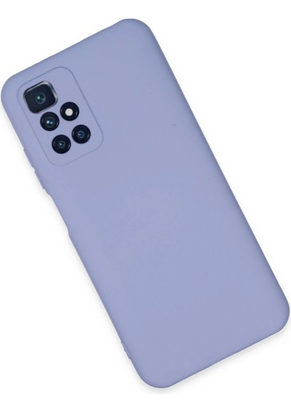 Xiaomi Redmi 10 2022 Kılıf Nano Içi Kadife Silikon - Lila modelleri