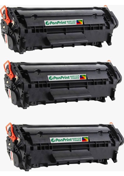 Hp Q2612A (12A) Muadil Toner 3'lü Avantajlı Paket
