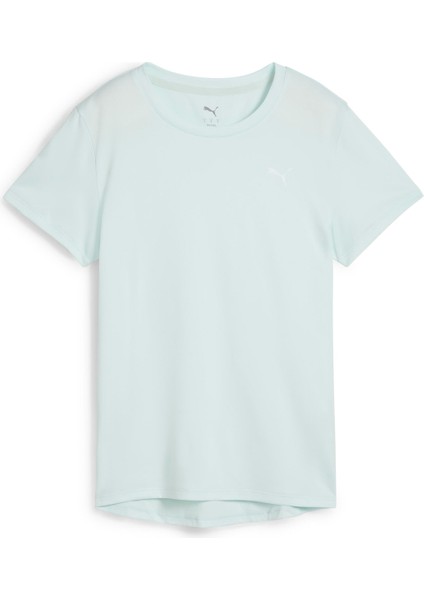 W TAD Essentials Crew Tee Mavi Kadın Kısa Kol T-Shirt