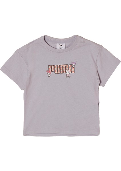 X HELLO KITTY & FRIE Mavi Kız Çocuk Kısa Kol T-Shirt