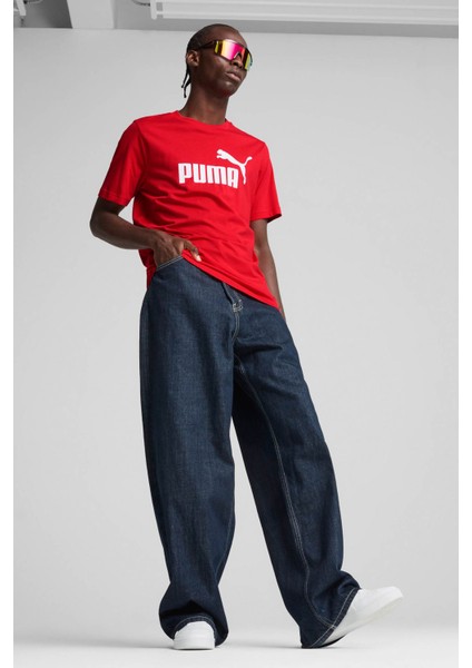 ESS No. 1 Logo Tee Kırmızı Erkek Kısa Kol T-Shirt modelleri