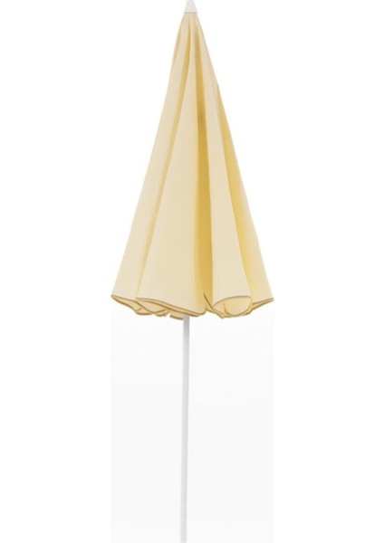 Şemsiye Plaj, Güneş ve Balkon Şemsiyesi Krem Renk Kalın Kumaş 10 Telli 200CM Çap indirimleri