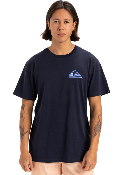 WINDOW PANE SS Lacivert Erkek Kısa Kol T-Shirt