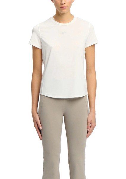 RBK-CHILL ATHLETIC TEE Ekru Kadın Kısa Kol T-Shirt