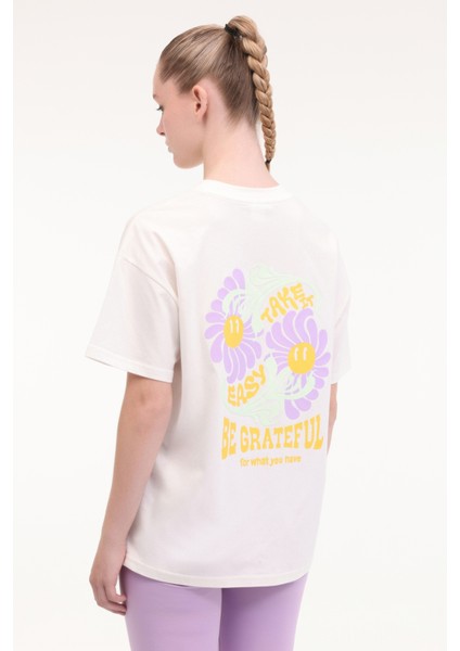 Tena Tee Ekru Kadın Kısa Kol T-Shirt indirimleri