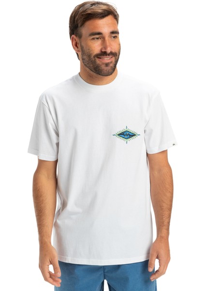 EV BEACH BLAST SS Beyaz Erkek Kısa Kol Gömlek