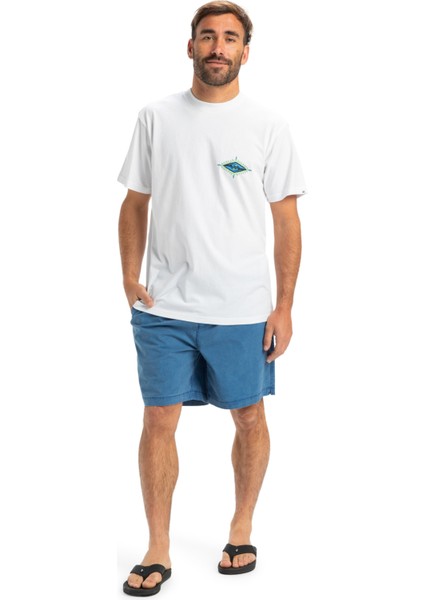 EV BEACH BLAST SS Beyaz Erkek Kısa Kol Gömlek modelleri