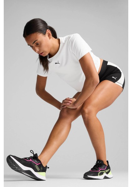 W TAD ESSENTIAL Baby Tee Beyaz Kadın Kısa Kol T-Shirt modelleri