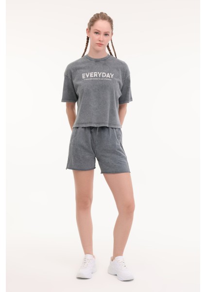 WL FREYA 11SY790 5FX Gri Kadın Kısa Kol T-Shirt modelleri