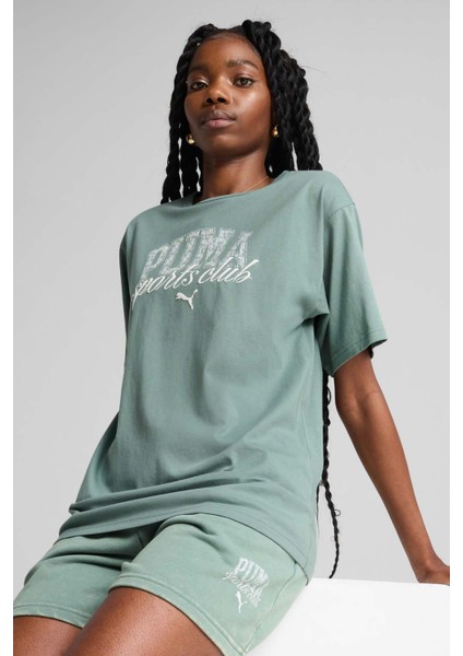 CLASS Relaxed Tee Yeşil Kadın Kısa Kol T-Shirt