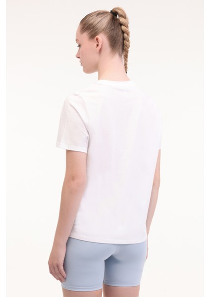 New Id Reg Tee Beyaz Kadın Kısa Kol T-Shirt modelleri