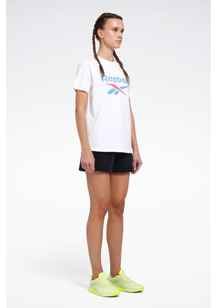 New Id Reg Tee Beyaz Kadın Kısa Kol T-Shirt