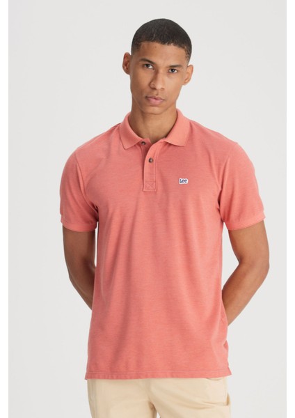 Polo Yaka Tshirt Kırmızı Erkek Kısa Kol T-Shirt