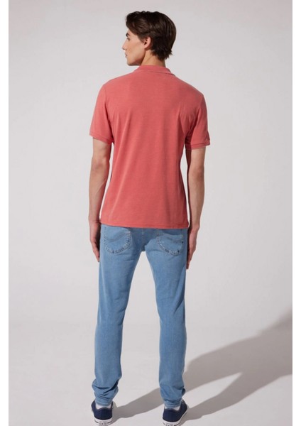 Polo Yaka Tshirt Kırmızı Erkek Kısa Kol T-Shirt fırsatları