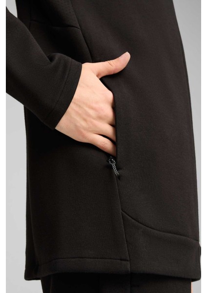 EVOSTRIPE Full-Zip Hoodie Siyah Erkek Sweatshirt fırsatları