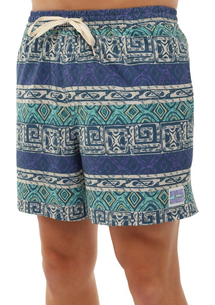 SURFSILK STRAIGHT VOLLEY Lila Erkek Deniz Şortu